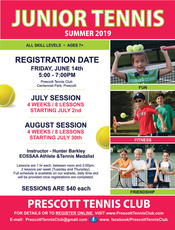 2019 Junior Tennis Poster